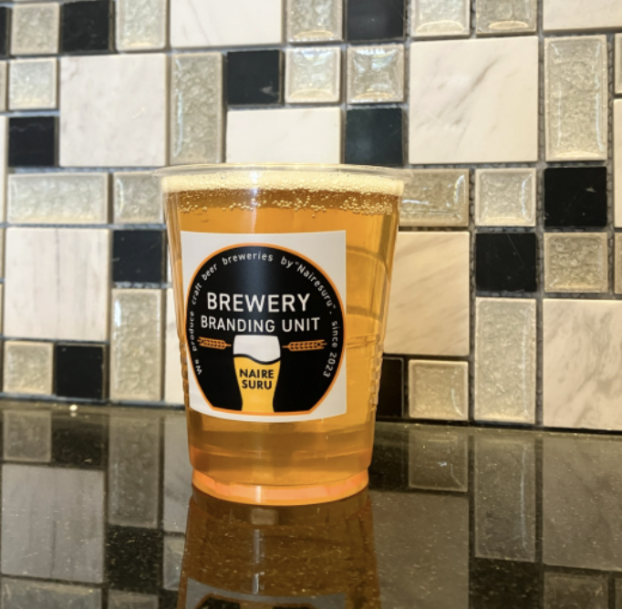 BREWERY BRANDING UNIT 名入れスルーで作成したオリジナルステッカー